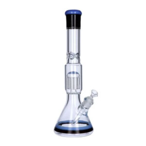 Glass Beaker Base Ice Bong with 8-Arm Tree Perc | 14.5 inches