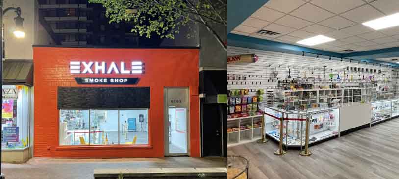 Exhale Smoke Shops open near me